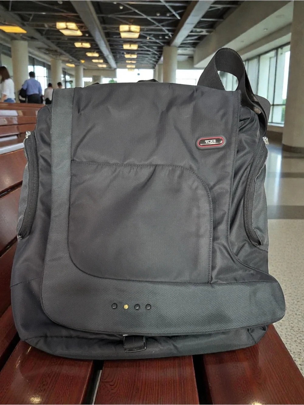 Tumi Black Men's T-Tech 5103D Men’s Black Ballistic Nylon Backpack